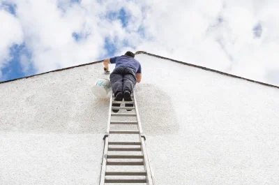 Peinture extérieure au Perréon — façades et ravalement